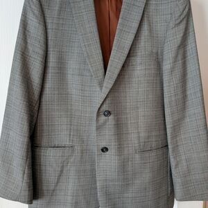 Jos. A. Bank Charcoal Checkered Blazer Slim Fit 43R